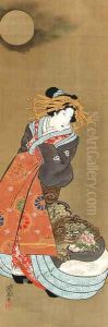 Courtesan in moonlight