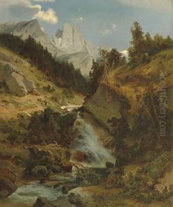 Mountain Lanscape With River Mountain Lanscape With River