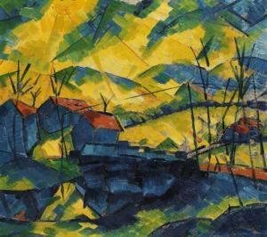 Landschaft by Fritz Schaefler