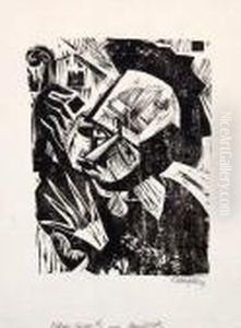 Bildnis Aloys Wach And Bildnis Geiger E. by Fritz Schaefler