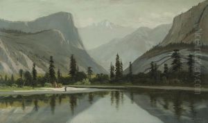 Morning On Mirror Lake, Yosemite Valley by Frederick Ferdinand Schafer