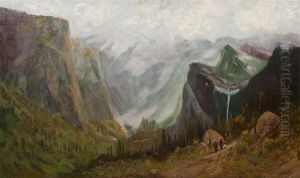 Morning In Yosemite Valley, California by Frederick Ferdinand Schafer