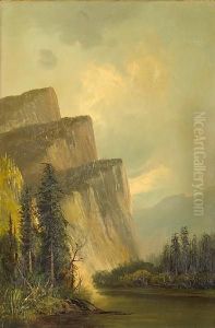 Three Brothers, Yosemite by Frederick Ferdinand Schafer