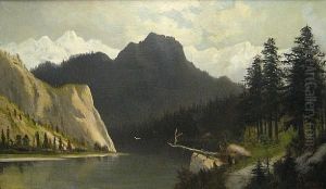Bear Lake In The Wasatch Mountains, Utah by Frederick Ferdinand Schafer