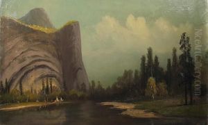 North Dome And Royal Arches, Yosemite Valley by Frederick Ferdinand Schafer
