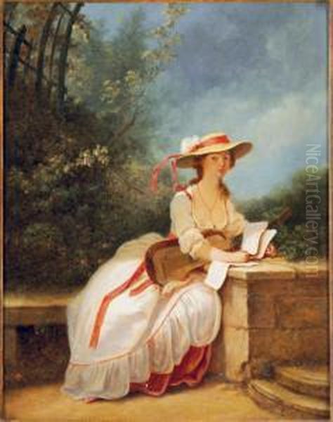A Lady Making Music - view 1