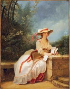A Lady Making Music