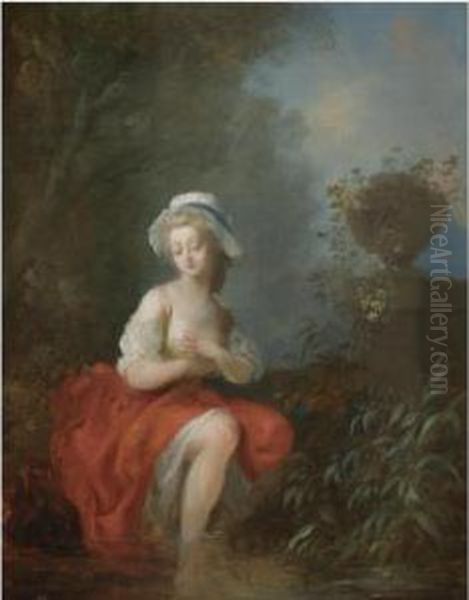 A Young Lady Bathing - view 1
