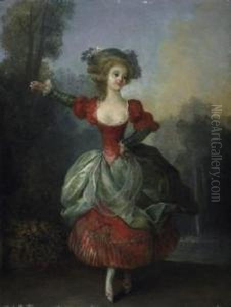 Dancer In Front Of A Fountain In The Park - view 1