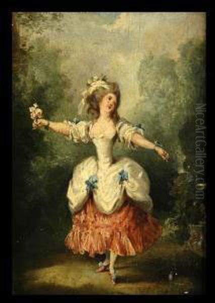 Dancer In 18th C. Dress - view 1