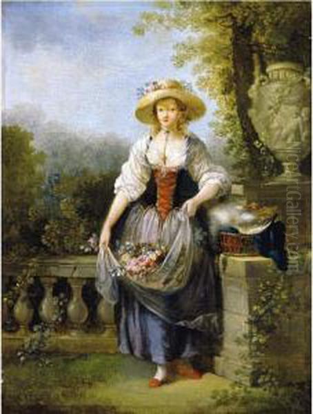 Jolie Jardiniere Au Chapeau De Paille - view 1