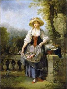 Jolie Jardiniere Au Chapeau De Paille
