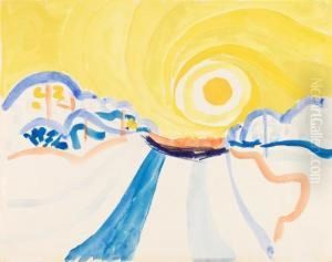 Gelbe Sonne (cape Cod) by Josef Scharl