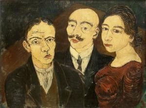 Frau Mit 2 Mannern