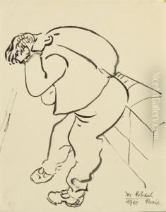 Sitzender Schlafender Neger