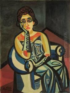 Femme Du Monde (society Lady) by Josef Scharl