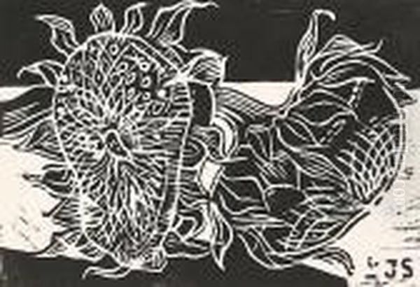 Liegende Sonnenblumen - view 1