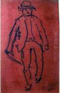 Homme Au Chapeau by Josef Scharl