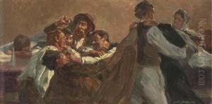 Merrymaking In A Tavern by Nicolaus Schattenstein