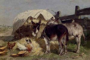 The Midday Rest by Friedrich Eckenfelder