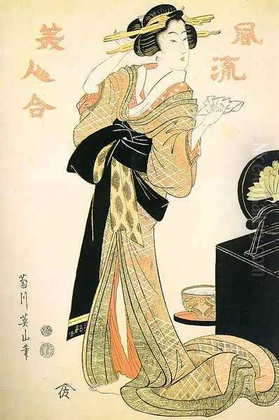 At the Dressing Table, from the series "Encounters with Elegance" 1812 - view 1