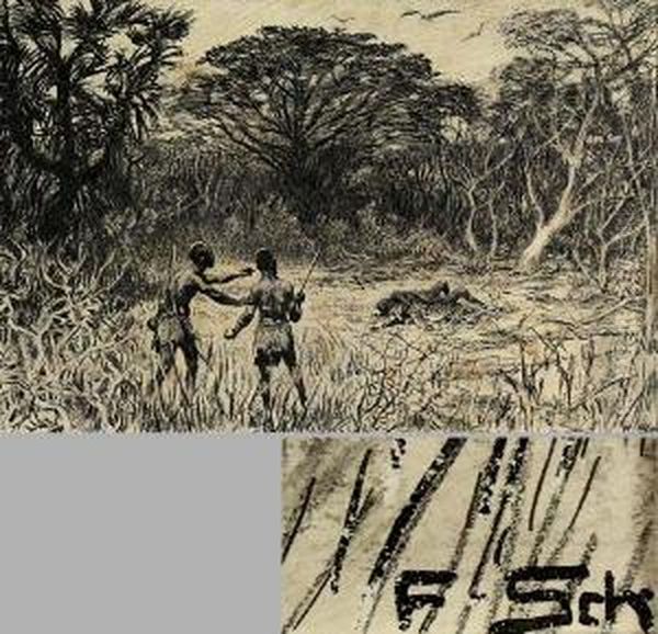 Afrikanische Leopardenjagd - view 1
