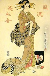 Long Pipe, from the series "Encounters with Elegance" 1812 by Kikukawa Eizan