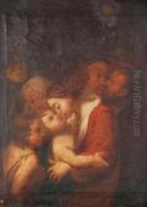 Schedone The Holy Familywith The Infant St. John by Bartolomeo Schedoni