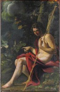 San Giovanni Battista Nel Deserto by Bartolomeo Schedoni