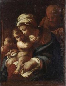 Sacra Famiglia Con San Giovannino by Bartolomeo Schedoni