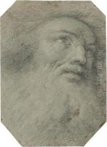 Head Of A Bearded Man, Looking Up To The Right Head Of A Bearded Man, Looking Up To The Right