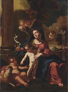 Madonna Col Bambino E San Giovannino