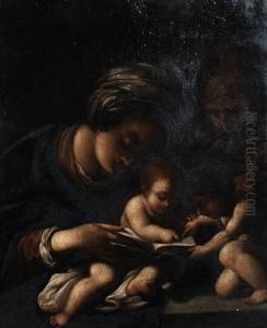 Holy Family With The Infant Saint John Thebaptist by Bartolomeo Schedoni