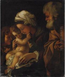 Sacra Famiglia Con San Giovannino by Bartolomeo Schedoni