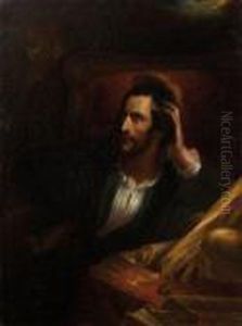 Faust Dans Son Atelier by Ary Scheffer