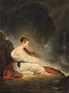 La Grece Sur Les Ruines De Missolonghi. by Ary Scheffer