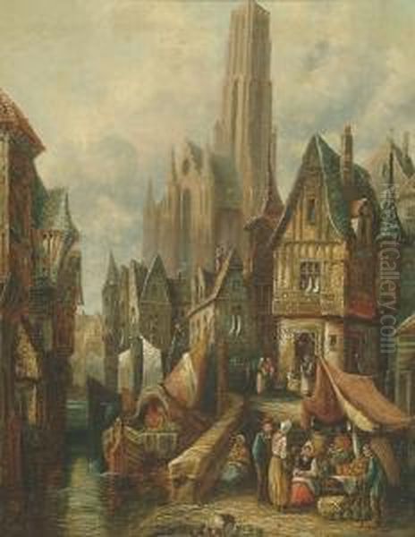 Place De Croix, St. Pierre, Rouen, Normandy - view 1