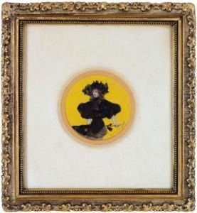 Dame In Schwarz by Artus Scheiner