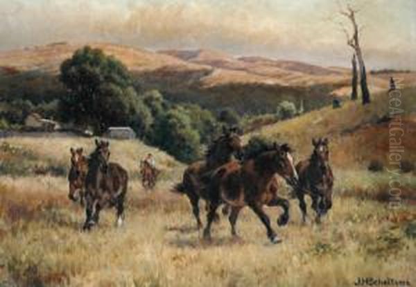 Running Horses - view 1