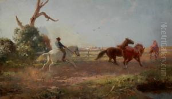 Mustering Horses - view 1