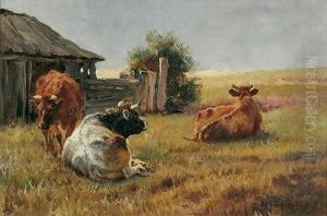 Cattle Resting by Jan Hendrik Scheltema
