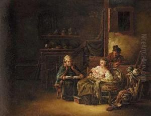 Landliches Familiengluck