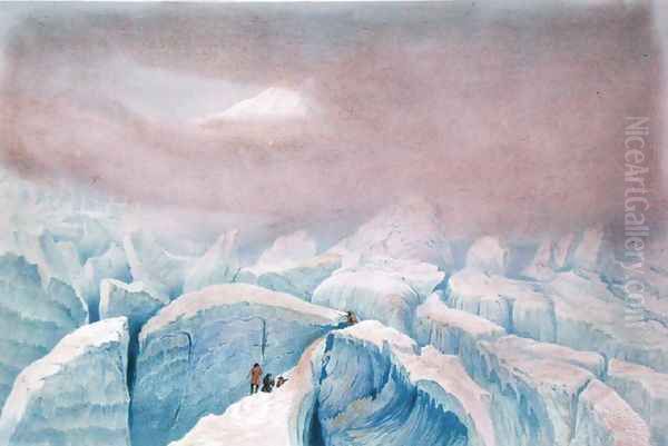 View of the Glacier des Bossons 1859 - view 1