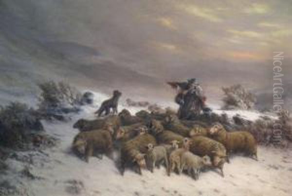 The Shepherd With His Flock - view 1