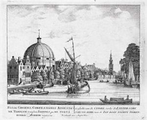 Afbeeldinge Der Voornaamste Gebouwen Van Amsterdam. 
Amsterdam: Barent Greve, S.d., [circa 1700]