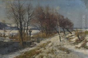 Winterlandschaft by Jacques Matthias Schenker