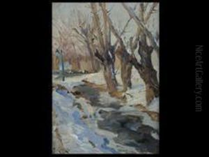 Winterlandschaft Mit Bach by Jacques Matthias Schenker