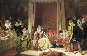 Queen Elizabeth discovers she is no longer young by Augustus Leopold Egg