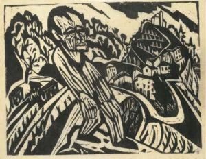 Figur In Landschaft
