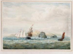 The Bull, Cow And Calf, Kenmore, Ireland by John Christian Schetky